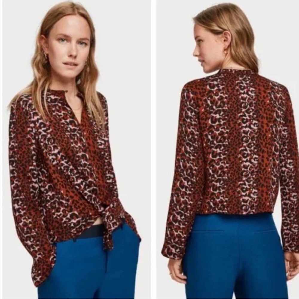 Scotch & Soda Leopard Print Women's Top